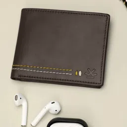 wrogn Men Casual, Formal Brown Genuine Leather Wallet-picture-14