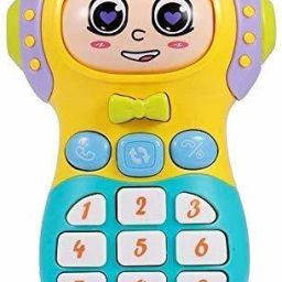 ShopWaves New Smart Musical Changing face Mobile Phone for Kids, Early Education Toys with Music and Lights- Multi Color-8