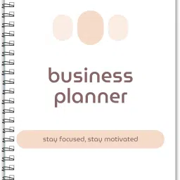 Q1 Business Planner Notebook Own your work A5 Planner Unruled 140 Pages-22
