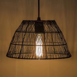 Metal Wire Mesh Lamp Shade Hanging Light, Ceiling Pendant Light, E27 Antique Black Pendant Lamp Ceiling Lamp-image-30