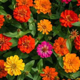 All Colour Mix Zinnia Flower Seeds For Home Garden Combo Seed-image-44