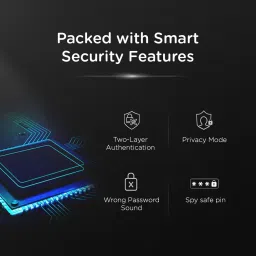 Qubo Smart Elite by HERO GROUP 5-Way Unlocking Fingerprint Pincode Mobile App Smart Door Lock image 4