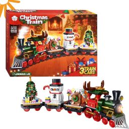 Christmas train construction kit Christmas Decoration for Adults Kids Boys Girls-11