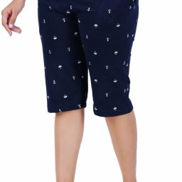 Women Dark Blue Capri-image-60