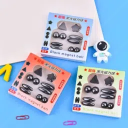 bazaar Magnets Set for Magnet Experiments Learning Playing-Pack of 10 Pcs-1 Box image 4