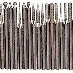 ths 053 30-Piece-Diamond-Burr-Bit-Grinder-Carving-Set-1-8-Shank-For-Rotary-Dremel-Tools Rotary Bit Set image 3