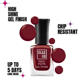 elle 18 Nail Pop Gel Finish -G7 10ml MAROON-picture-48