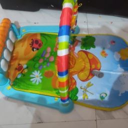 Printed Baby Activity Mat with Soft Touch Piano and Animal Toys-image-25