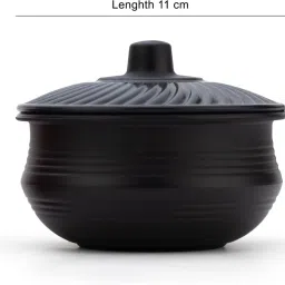 finner Plastic Serving Bowl Unbreakable Multipurpose Kitchen Handi Shape Bowl with Lid image 2