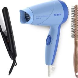 PHILIPS HP8302 Hair Straightener & HP8142 Hair Dryer With Premium Round Brush Personal Care Appliance Combo-image-8