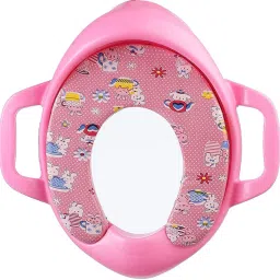 Cushioned Potty Seat, Toilet Seat with Handle for Kids, Baby Cushioned Potty Seat for Western Toilet with Easy Grip Handles and Comfortable seat Suitable for Boy/Girl, Angel Baby Potty Seat-picture-13