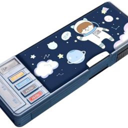 Star Astronaut Pencil Box Astranaut, Stras, Clouds, Plannets Art Plastic Pencil Box-image-37