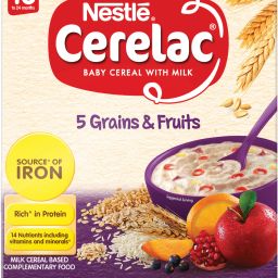 5 Grains & Fruits Baby Food for 18 to 24 Months Baby Source of Iron & Protein Cereal-image-12