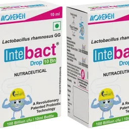 INTEBACT PROBIOTIC DROPS 10BN CFU | Supplement for Gut Health - 10 ml Unflavoured Drink-11