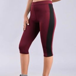 women capri Women Reversible Maroon, Black Capri-image-38