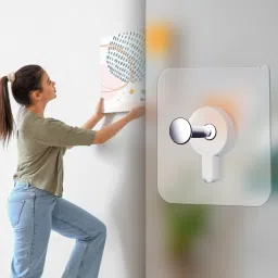Adhesive Nail Wall Hooks for Hanging Kitchen Household and Bathroom Accessories Hook 10-image-69