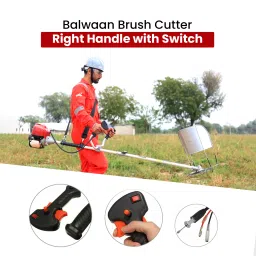 balwaan krishi Brush Cutter Right Handle with Switch for 35cc, 50cc and 52cc Models Corded Grass Trimmer image 5