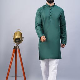 poshside Men Solid Cotton Blend Straight Kurta-picture-11
