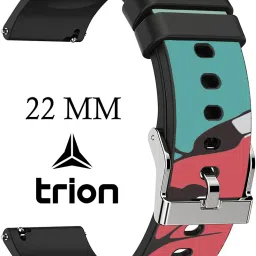Trion Printed with Trible Concept Light Weight Silicon Straps For Watch - Code -8 22 mm Silicone Watch Strap-image-45