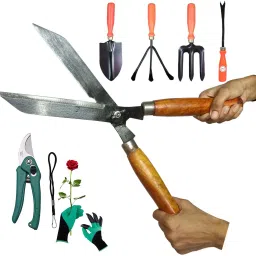 Home Gradening Tools Combo Items,Lawn,Branch Cutter,Trowel Set,Gloves Garden Tool Kit-image-80
