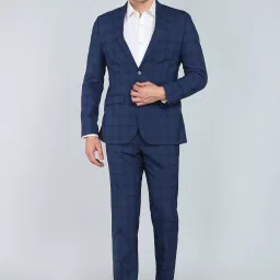 Men 2PC NOTCH FLEX - S.SLIM Checkered Suit-8