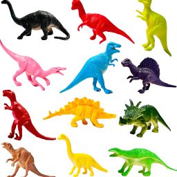 12 Pcs Mini Animal Figure Toy - Dinosaur Animals Toys Set for Kids-28