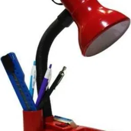 Table Lamp Table Lamp (25 cm, Red) Study Lamp-23