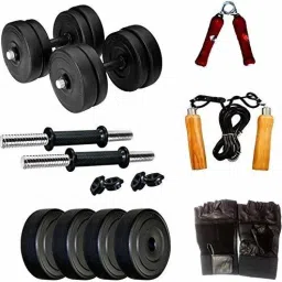 Rajput Traders, 10 Kg Pvc RSN (2.5kg X 4) (10 kg) Adjustable Dumbbell-12