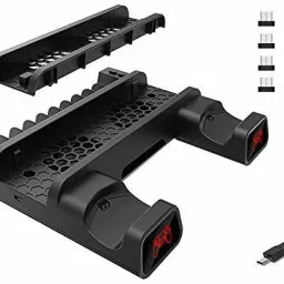 Etzin TP4-19076 PS4 Slim Ps4 Pro Cooling Vertical Stand(EPL-373GA) 2 Fan Cooling Pad-image-21