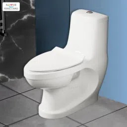 Premium Grade Ceramic's One Piece Western Toilet With Soft Close Slim Seat Cover Western Commode-image-10