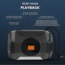 BeatBucks trending bluetooth speaker with inbuilt rgb 1200 mah long battery capacity 5 W Bluetooth Party Speaker image 3