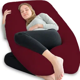 daddy cool Pregnancy Pillow Microfibre Solid Pregnancy Pillow Pack of 1-picture-0