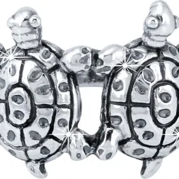 Genuine 925 Sterling Silver Base Certified Purity Tortoise Couple Good Luck Charm Unisex Turtle Ring for Men Silver Sterling Silver Plated Ring-image-45