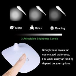 nairo Rechargeable LED Study Lamp with Three Brightness Level and Emergency Light Study Lamp image 3