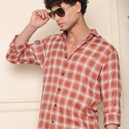 metronaut Men Regular Fit Solid Spread Collar Casual Shirt-picture-0