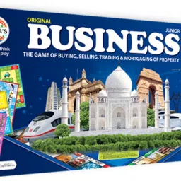 Business 5 in 1 with Coin, Enhace Property dealing skills (1231 Blue) Party & Fun Board Game-image-11