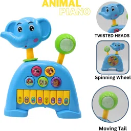 Educational & Interactive Piano 4 modes,5 Different Animal keys Elephant Piano-13