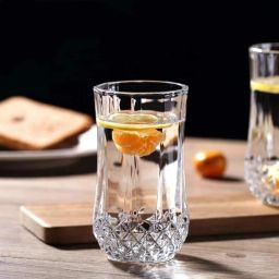 (Pack of 6) Juice Glass Crystal Juice Glass Water Glass Drinking Glass Set Glass Set Water/Juice Glass-26