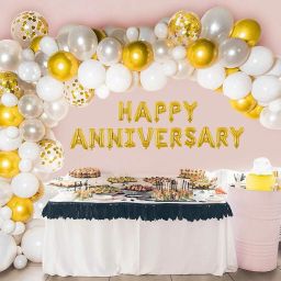 Anniversary Balloons for Decoration 37Pcs Happy Anniversary Decoration Items Kit-image-50