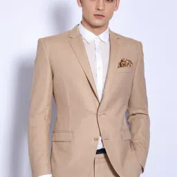Men Single Breasted - 2 button Textured Suit-image-93