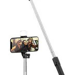 HIFY Selfie stick Material is ABS Plastic & functionally 270°rotation clamp with adjustable knob. You could rotate and select horizontal or vertical camera mode to achieve the best shooting angle Selfie Stick Tripod with Bluetooth Remote. Tripod Tripod image 4
