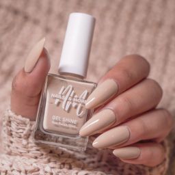 Argan Oil Infused Gel Shine Nail Polish Lacquer 42 Malt Cream-image-35