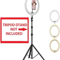 luzzo 26CM FILL DIMMABLE, 3 MODE OF LIGHT WITH MOBILE HOLDER STAND Ring Flash image 2
