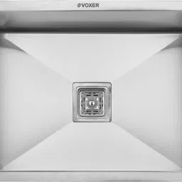 Silver Matt Finish Handmade Kitchen Sink With Steel Waste Coupling 32.18*10_Silver Vessel Sink-image-45