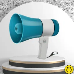 Handheld Megaphone with Siren, Microphone & Rechargeable for Outdoor EventsB326 Megaphone Portable Megaphone Siren Loudspeaker Function &Long Battery BackupW326 Outdoor PA System-16