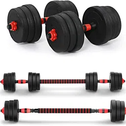 3 In 1 Convertible & Barbell Home Gym Set Kit For Home Workout Fitness Adjustable Dumbbell-24