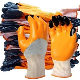 Tiger Print 4Pair Nylon Hand Safety Gloves Heat Resistance,Heavy Duty Resuable Nylon Safety Gloves-image-41