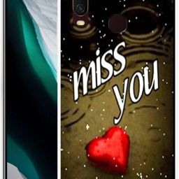 Back Cover for Vivo Y15, Red, Heart, Miss, You, Love-image-82