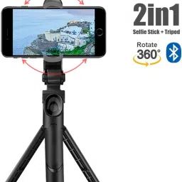 Mobtude New Bluetooth Extendable Selfie Stick with Wireless Remote Tripod Tripod-4