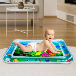 Baby Water Kids Play Mat Toys Inflatable Tummy Time Leakproof Water Play Mat, Tummy Time,Fun Activity Play Center Indoor and Outdoor Water Play Mat for Baby Baby Bad Rectangle-24